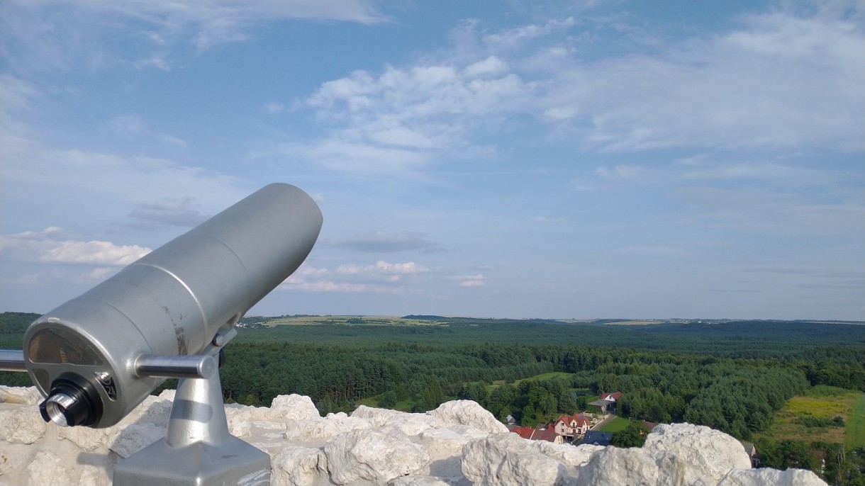 Pozostałe, Zamek na Kruczej Skale - Rabsztyn. - Widoczki z wieży zamkowej.