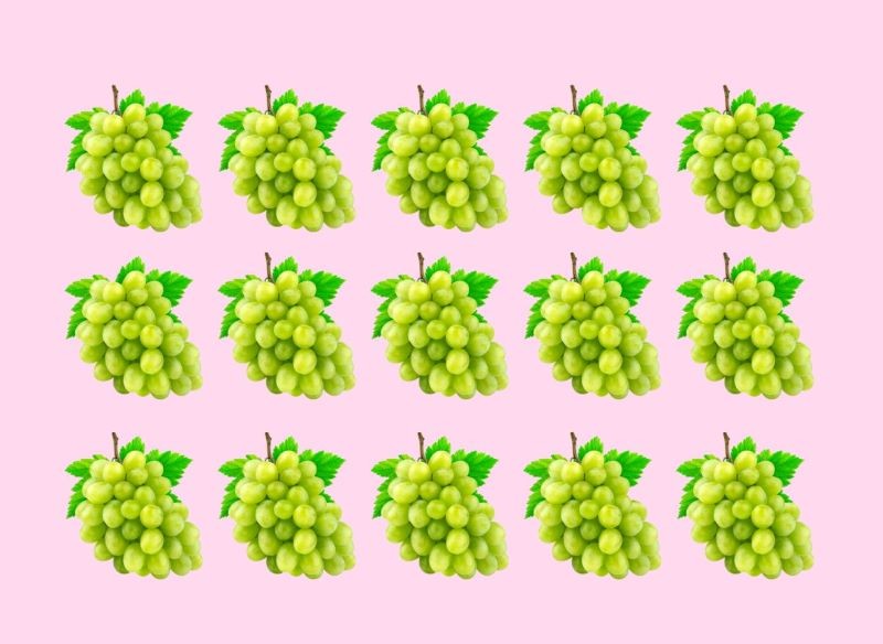 Znajdź inne kiście winogron.