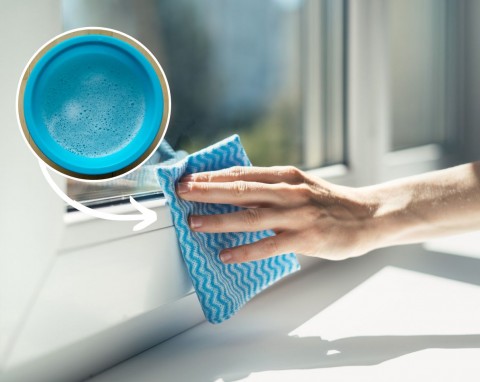 Czym czyścić pożółkłe ramy okienne? Wystarczą 4 składniki, spryskiwacz i ściereczka